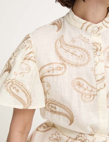 Rochie scurta Answear LAB, crem