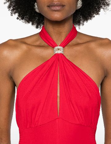 Rochie lunga Elisabetta Franchi, rosu