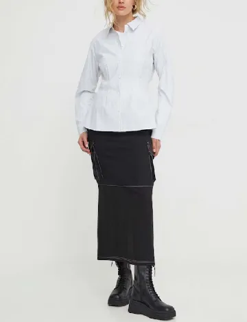 Camasa Resume, alb/negru