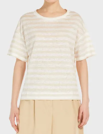 Tricou Weekend Max Mara, crem/alb