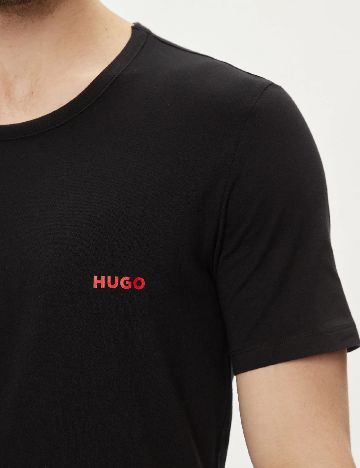 Set Tricouri 3 bucati Hugo, negru