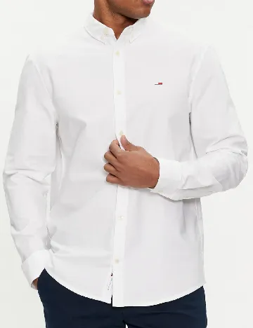 Camasa Tommy Jeans, alb