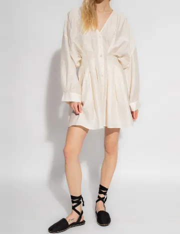 Rochie scurta Samsoe, ecru