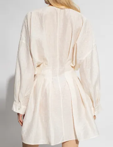 Rochie scurta Samsoe, ecru