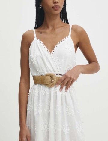 Rochie lunga Answear LAB, alb