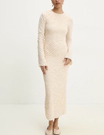 Rochie medie Answear LAB, crem