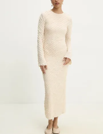 Rochie medie Answear LAB, crem