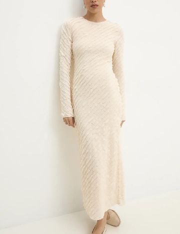 Rochie medie Answear LAB, crem