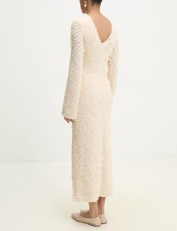 Rochie medie Answear LAB, crem