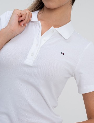 Tricou Tommy Jeans, alb