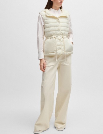 Vesta impermeabila BOSS, ecru