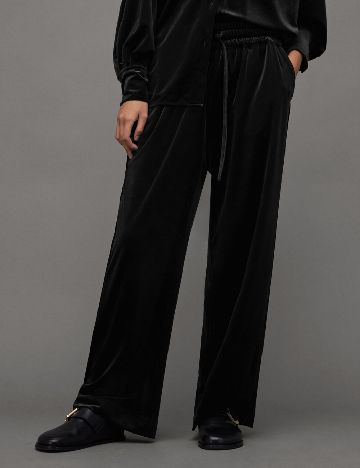 Pantaloni ALLSAINTS, negru