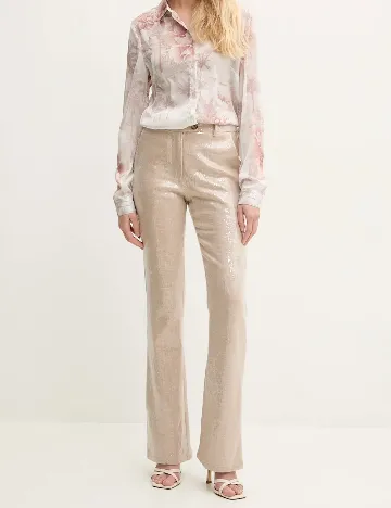 Pantaloni Silvian Heach, crem