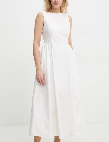 Rochie medie Answear LAB, alb