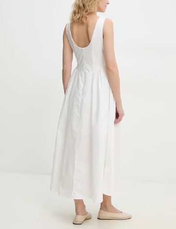 Rochie medie Answear LAB, alb