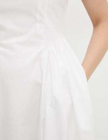 Rochie medie Answear LAB, alb