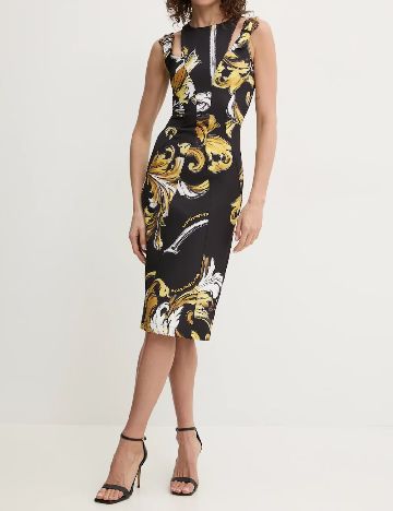 Rochie medie Versace Jeans Couture, negru