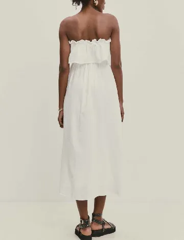 Rochie medie Answear LAB, alb