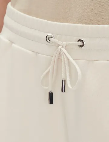 Pantaloni BOSS, ecru