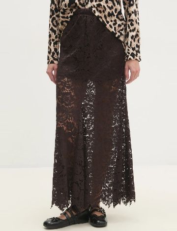 Fusta Answear LAB, maro