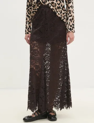 Fusta Answear LAB, maro