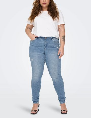 Blugi Only Carmakoma, albastru