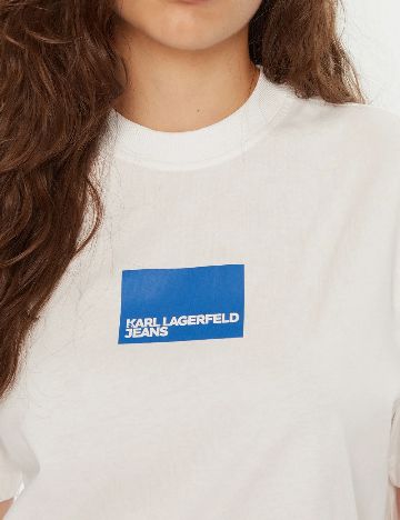 Tricou KARL LAGERFELD, alb