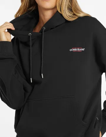 Hanorac Oversize Guess Jeans, negru