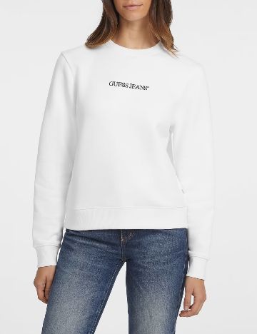 Bluza Guess Jeans, alb