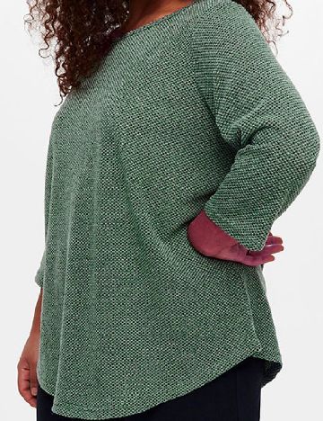 Bluza Only Carmakoma, verde