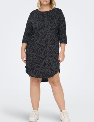 Rochie scurta Only Carmakoma, animal print