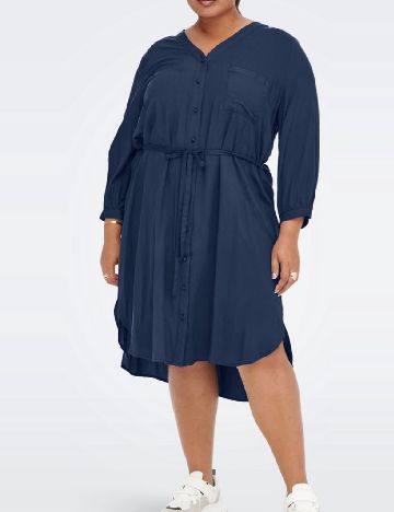 Rochie medie Only Carmakoma, bleumarin