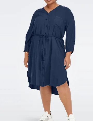 Rochie medie Only Carmakoma, bleumarin
