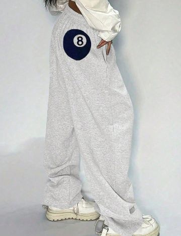 Pantaloni SHEIN CURVE, gri