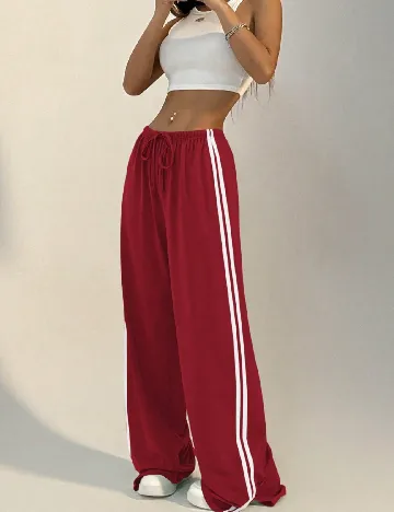 Pantaloni SHEIN, rosu