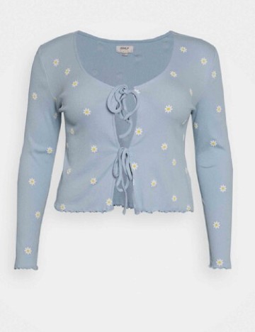 Cardigan Only Carmakoma, bleu