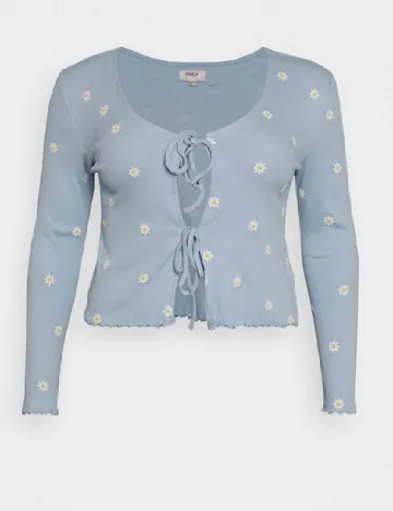 Cardigan Only Carmakoma, bleu