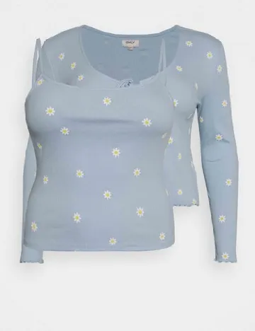 Cardigan Only Carmakoma, bleu