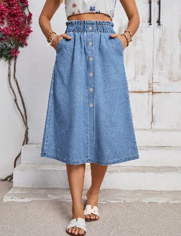 Fusta SHEIN, albastru