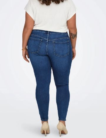 Blugi Only Carmakoma, albastru