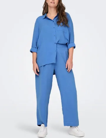 Pantaloni Only Carmakoma, albastru