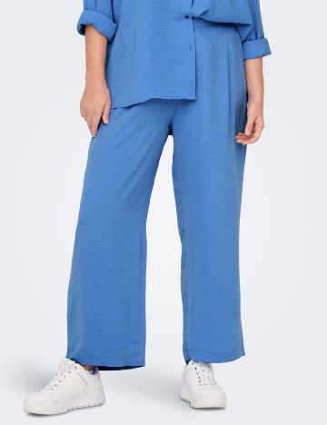 Pantaloni Only Carmakoma, albastru