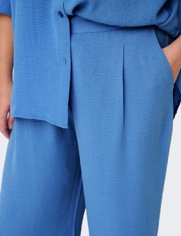 Pantaloni Only Carmakoma, albastru