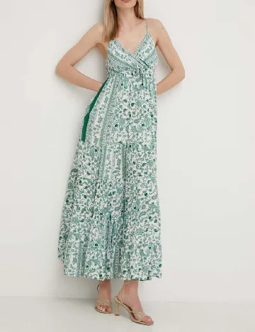 Rochie lunga Answear LAB, verde