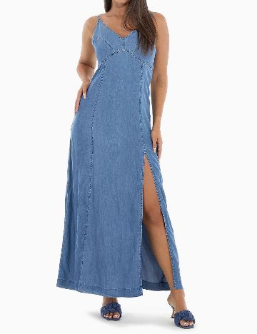 Rochie lunga Guess, albastru