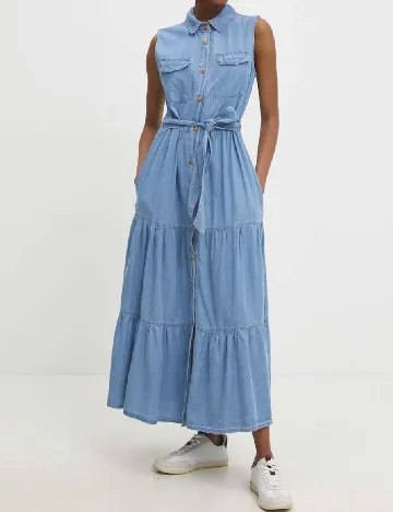 Rochie lunga Answear LAB, albastru