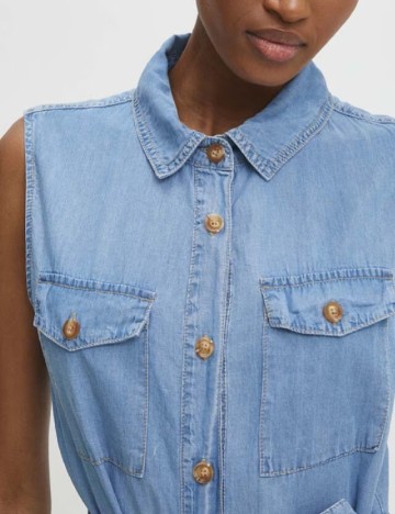 Rochie lunga Answear LAB, albastru