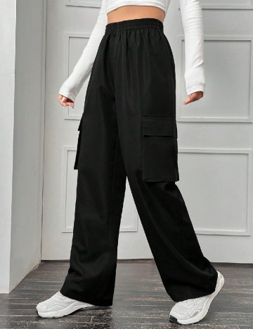 Pantaloni SHEIN, negru