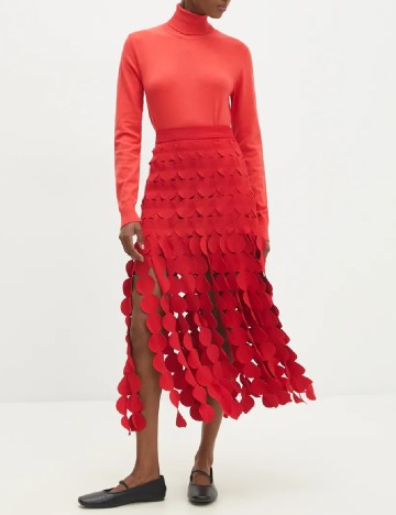 Fusta Answear LAB, rosu