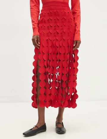 Fusta Answear LAB, rosu